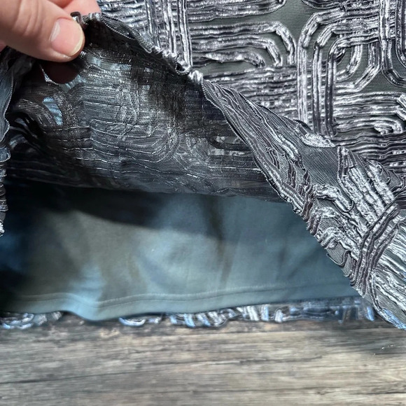 Jessica H Gray Sleeveless V-neck Sheath Mini Dress for Cocktail - Picture 8 of 9